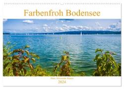 Farbenfroh Bodensee (Wandkalender 2024 DIN A2 quer), CALVENDO Monatskalender