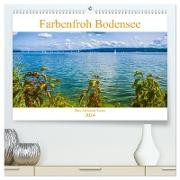 Farbenfroh Bodensee (hochwertiger Premium Wandkalender 2024 DIN A2 quer), Kunstdruck in Hochglanz