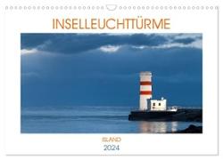 Inselleuchttürme Island (Wandkalender 2024 DIN A3 quer), CALVENDO Monatskalender