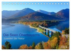 Die Seen Oberbayerns Juwelen der Natur (Tischkalender 2024 DIN A5 quer), CALVENDO Monatskalender