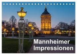 Mannheimer Impressionen. (Tischkalender 2024 DIN A5 quer), CALVENDO Monatskalender