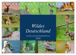 Wildes Deutschland (Tischkalender 2024 DIN A5 quer), CALVENDO Monatskalender