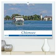 Chiemsee - Sommerferien am bayrischen Meer (hochwertiger Premium Wandkalender 2024 DIN A2 quer), Kunstdruck in Hochglanz