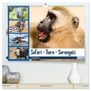 Safari - Tiere - Serengeti (hochwertiger Premium Wandkalender 2024 DIN A2 quer), Kunstdruck in Hochglanz