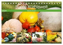 Bunte Kürbiswelt (Tischkalender 2024 DIN A5 quer), CALVENDO Monatskalender