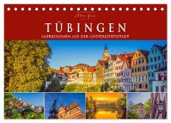 Tübingen - Impressionen aus der Universitätsstadt (Tischkalender 2024 DIN A5 quer), CALVENDO Monatskalender