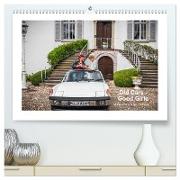 Old Cars - Good Girls (colour) (hochwertiger Premium Wandkalender 2024 DIN A2 quer), Kunstdruck in Hochglanz