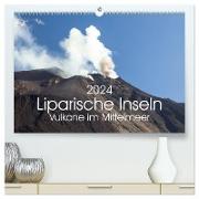 Liparische Inseln - Vulkane im Mittelmeer (hochwertiger Premium Wandkalender 2024 DIN A2 quer), Kunstdruck in Hochglanz