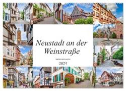 Neustadt an der Weinstraße Impressionen (Wandkalender 2024 DIN A2 quer), CALVENDO Monatskalender
