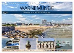Warnemünde - Sehnsuchtsort an der Ostsee (Wandkalender 2024 DIN A4 quer), CALVENDO Monatskalender