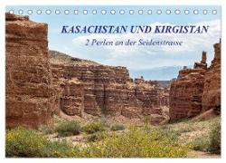 Kasachstan und Kirgistan (Tischkalender 2024 DIN A5 quer), CALVENDO Monatskalender
