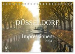 Düsseldorf Impressionen (Tischkalender 2024 DIN A5 quer), CALVENDO Monatskalender