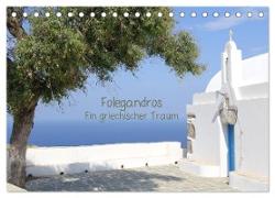 Folegandros Ein griechischer Traum (Tischkalender 2024 DIN A5 quer), CALVENDO Monatskalender