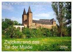 Zwickau und das Tal der Mulde (Tischkalender 2024 DIN A5 quer), CALVENDO Monatskalender