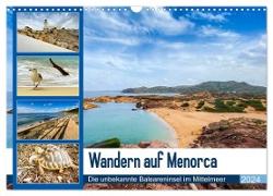Wandern auf Menorca (Wandkalender 2024 DIN A3 quer), CALVENDO Monatskalender