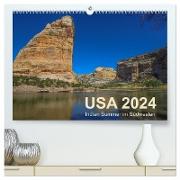 USA 2024 - Indian Summer im Südwesten (hochwertiger Premium Wandkalender 2024 DIN A2 quer), Kunstdruck in Hochglanz