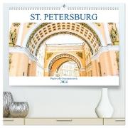 St. Petersburg - Prachtvolle Ostseemetropole (hochwertiger Premium Wandkalender 2024 DIN A2 quer), Kunstdruck in Hochglanz