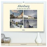 Altenburg, die Stadt des Skat-Spiels (hochwertiger Premium Wandkalender 2024 DIN A2 quer), Kunstdruck in Hochglanz