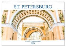 St. Petersburg - Prachtvolle Ostseemetropole (Wandkalender 2024 DIN A2 quer), CALVENDO Monatskalender