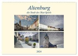 Altenburg, die Stadt des Skat-Spiels (Wandkalender 2024 DIN A2 quer), CALVENDO Monatskalender
