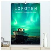 Lofoten: Fischerdörfer, Fjorde & Polarlichter (hochwertiger Premium Wandkalender 2024 DIN A2 hoch), Kunstdruck in Hochglanz
