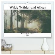 Wilde Wälder und Alleen im Herzen Mitteldeuschlands (hochwertiger Premium Wandkalender 2024 DIN A2 quer), Kunstdruck in Hochglanz