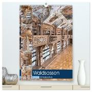 Waldsassen Stiftsbibliothek (hochwertiger Premium Wandkalender 2024 DIN A2 hoch), Kunstdruck in Hochglanz