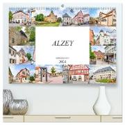 Alzey Impressionen (hochwertiger Premium Wandkalender 2024 DIN A2 quer), Kunstdruck in Hochglanz