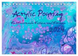 Acrylic Pouring - Faszinierende Farben und Formen (Tischkalender 2024 DIN A5 quer), CALVENDO Monatskalender
