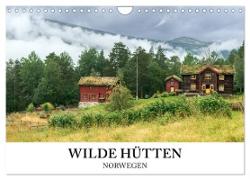 Wilde Hütten Norwegen (Wandkalender 2024 DIN A4 quer), CALVENDO Monatskalender