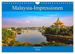 Malaysia-Impressionen (Wandkalender 2024 DIN A4 quer), CALVENDO Monatskalender