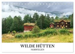 Wilde Hütten Norwegen (Tischkalender 2024 DIN A5 quer), CALVENDO Monatskalender