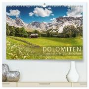 Dolomiten - Traumhafte Berglandschaften (hochwertiger Premium Wandkalender 2024 DIN A2 quer), Kunstdruck in Hochglanz