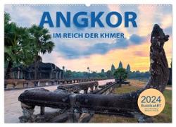 ANGKOR - IM REICH DER KHMER (Wandkalender 2024 DIN A2 quer), CALVENDO Monatskalender