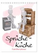 Sprüche-Küche (Tischkalender 2024 DIN A5 hoch), CALVENDO Monatskalender