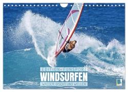 Windsurfen: Wasser, Gischt und Wellen - Edition Funsport (Wandkalender 2024 DIN A4 quer), CALVENDO Monatskalender