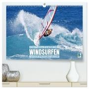 Windsurfen: Wasser, Gischt und Wellen - Edition Funsport (hochwertiger Premium Wandkalender 2024 DIN A2 quer), Kunstdruck in Hochglanz