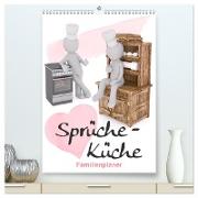Sprüche-Küche (hochwertiger Premium Wandkalender 2024 DIN A2 hoch), Kunstdruck in Hochglanz