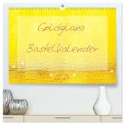 Goldglanz Bastelkalender (hochwertiger Premium Wandkalender 2024 DIN A2 quer), Kunstdruck in Hochglanz