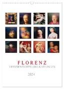 Florenz, Uffizien (Wandkalender 2024 DIN A3 hoch), CALVENDO Monatskalender