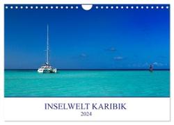 Inselwelt Karibik (Wandkalender 2024 DIN A4 quer), CALVENDO Monatskalender