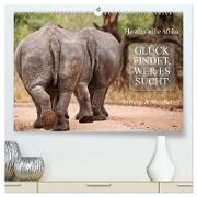 AFRIKA - Glück findet, wer es sucht (hochwertiger Premium Wandkalender 2024 DIN A2 quer), Kunstdruck in Hochglanz