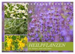 Heilpflanzen für Körper, Seele und Sinne (Tischkalender 2024 DIN A5 quer), CALVENDO Monatskalender