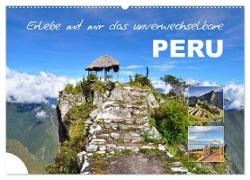 Erlebe mit mir das unverwechselbare Peru (Wandkalender 2024 DIN A2 quer), CALVENDO Monatskalender