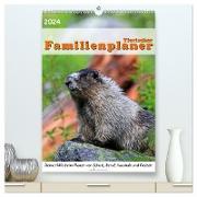 Tierischer Familienplaner (hochwertiger Premium Wandkalender 2024 DIN A2 hoch), Kunstdruck in Hochglanz