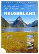 Erlebe mit mir die Südinsel von Neuseeland (Tischkalender 2024 DIN A5 hoch), CALVENDO Monatskalender
