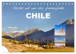 Erlebe mit mir das farbenfrohe Chile (Tischkalender 2024 DIN A5 quer), CALVENDO Monatskalender
