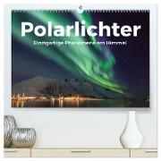 Polarlichter - Einzigartige Phänomene am Himmel. (hochwertiger Premium Wandkalender 2024 DIN A2 quer), Kunstdruck in Hochglanz