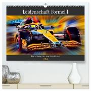 Leidenschaft Formel 1 (hochwertiger Premium Wandkalender 2024 DIN A2 quer), Kunstdruck in Hochglanz