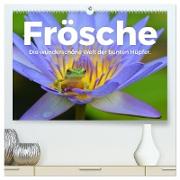 Frösche - Die wunderschöne Welt der bunten Hüpfer. (hochwertiger Premium Wandkalender 2024 DIN A2 quer), Kunstdruck in Hochglanz